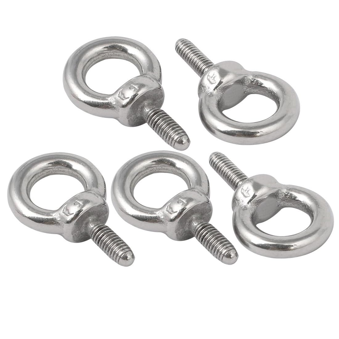 TA-VIGOR 5Pcs M3 x 9mm Lifting Long Eye Bolt, 304 Stainless Steel Wall Expansion Anchor Bolts