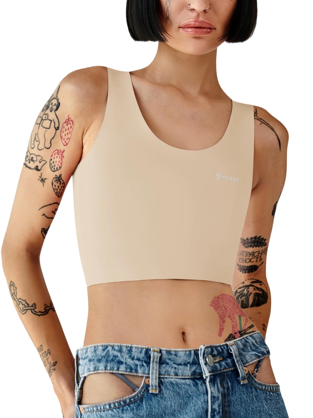 GCTBL Soutien-gorge de natation transgenre FTM Trans Binder sans couture