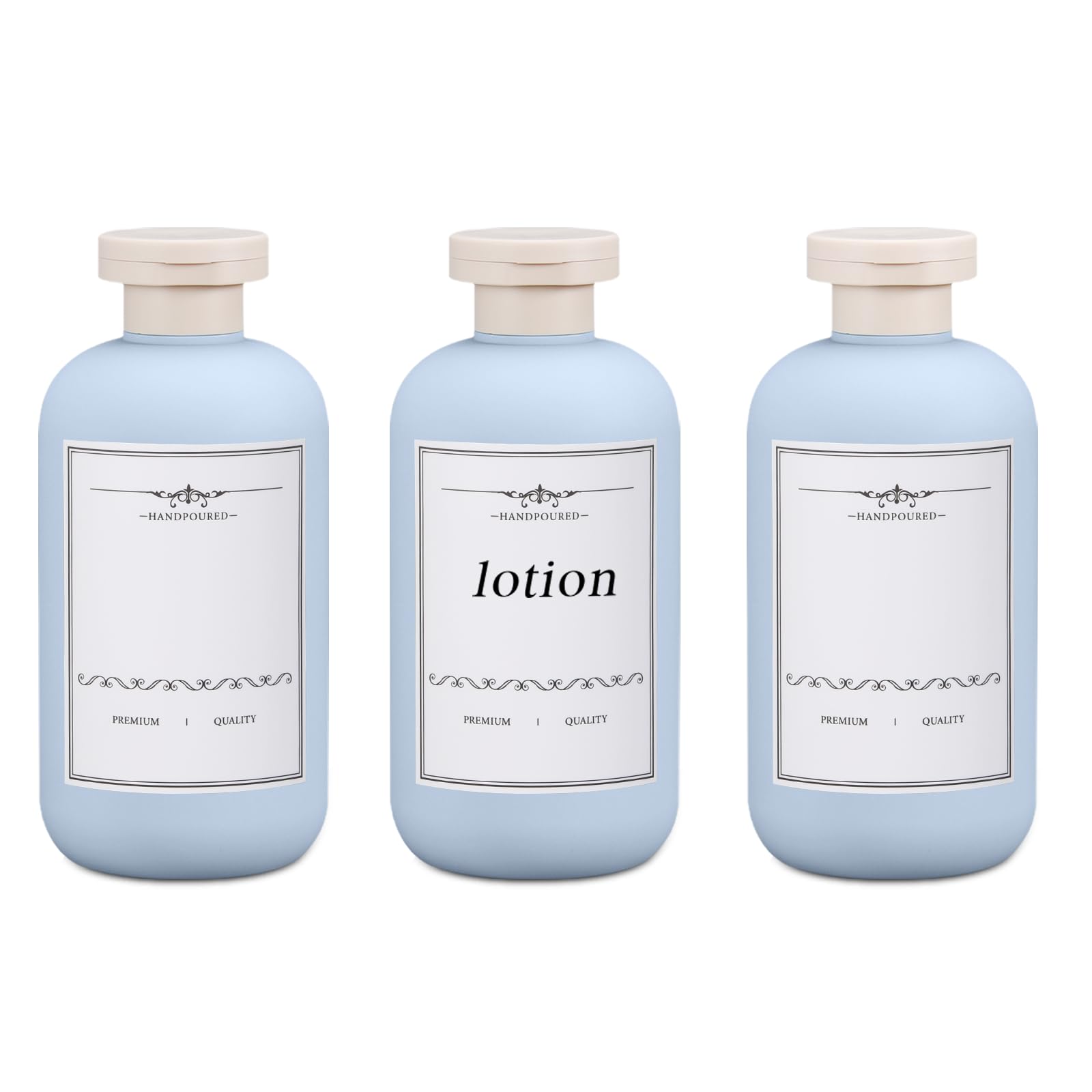 UMETASS 6.8oz Travel Bottles for Toiletries, Empty Plastic Squeeze Bottles with Flip Cap, Lotion Container for Toiletries Travel Size Shampoo and