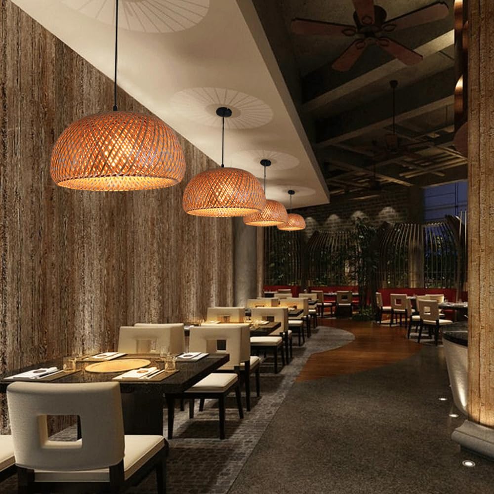 Chińska Lampa Wisząca Z Bambusa, Oświetlenie Sufitowe Z Bambusa, Wiszące, Do Sypialni, Restauracji, Herbaciarni, Baru, Jadalni, Żyrandoli, Oświetlenie Szynowe Do Salonu, Jadalni, Baru CJSLXGBL