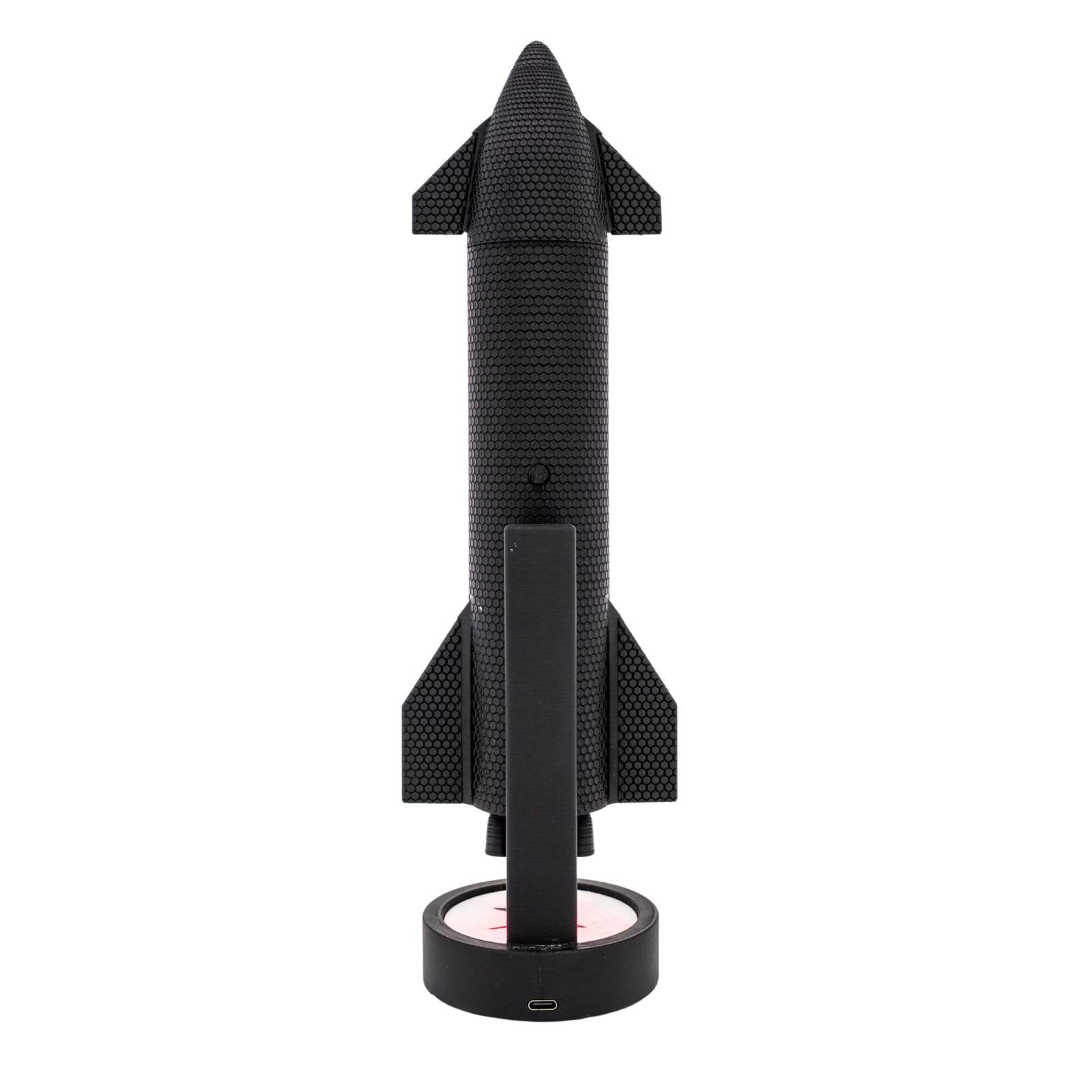 NIKOLATOY SpaceX Starship, modello in scala 1:200, razzo spaziale con luci a LED e funzione di nebulizzazione, giocattolo da collezione aerospaziale, ornamento da scrivania, regalo ideale per gli