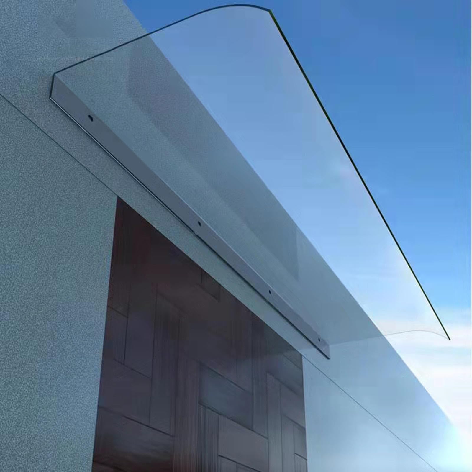 LWJSOCP Transparent Door Canopy - Waterproof Window Aw Invisible Rain Shelter Cover for Front Door Outdoor Garden Patio 3.5mm Polycarbonate Multiple (C-40x220cm/15.7" x87)