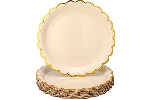 Elegant White Paper Plates