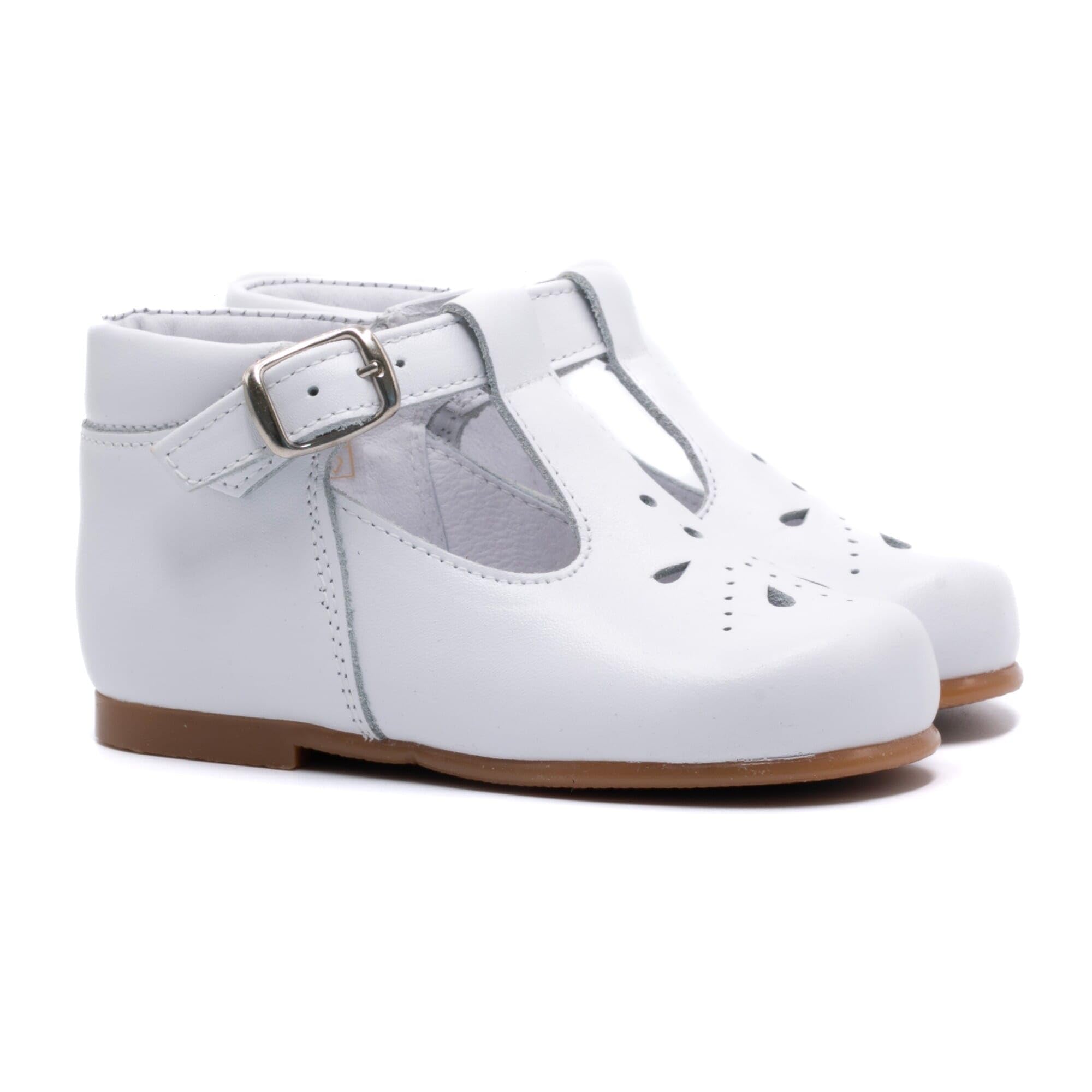 Boni & Sidonie - Zapatos para bebé, Blanco (blanco), 23 EU