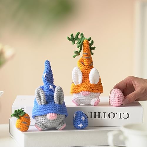 Miniatura 8 de Zeitlicht Kit de ganchillo para principiantes, kit de ganchillo de Pascua con tutoriales en video paso a paso, kits de inicio de ganchillo para