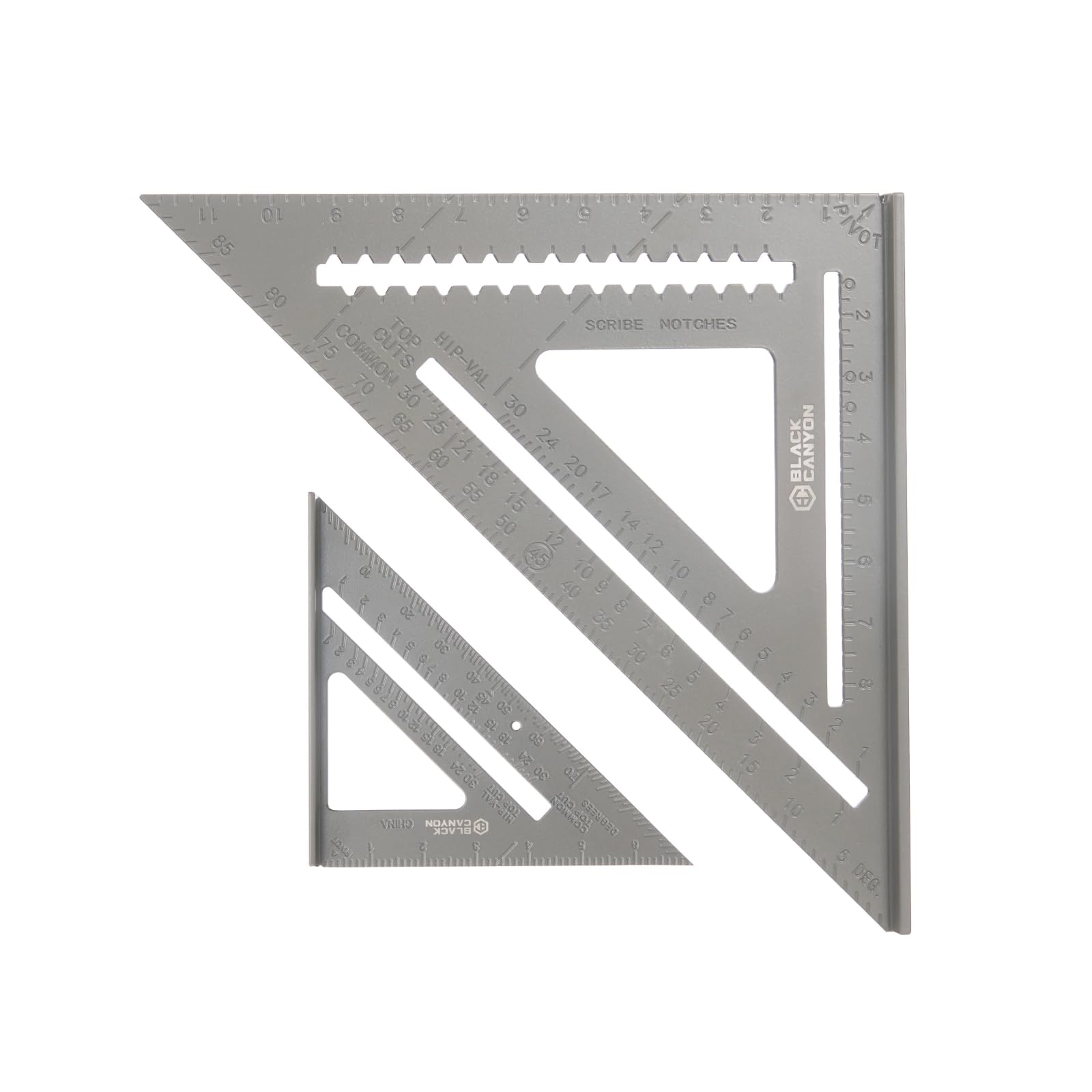 BLACK CANYON 7 Inch Rafter Square and 12 Inch Rafter Square