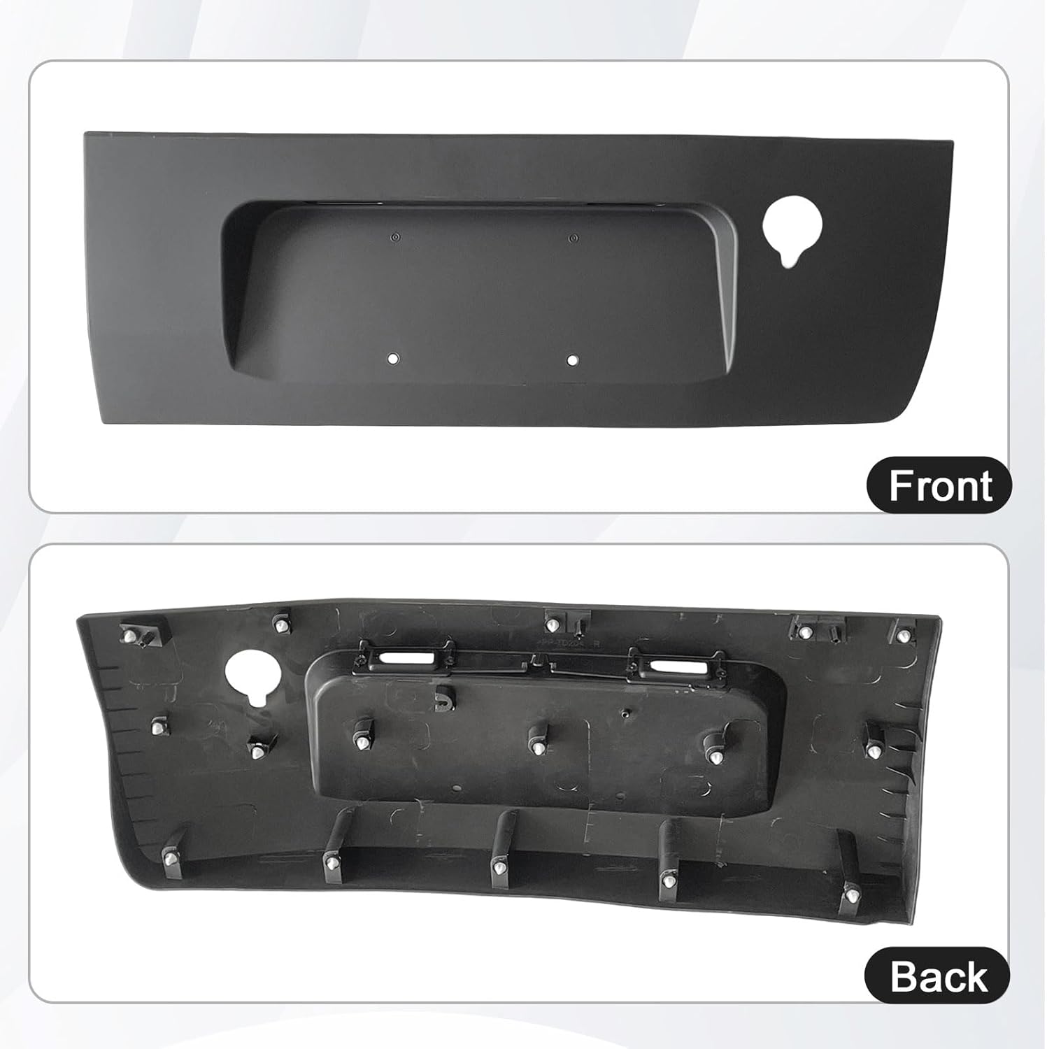 Rear Door Lower Trim Molding Panel with Hole 250 Degree Open Door Fits for Ford Transit-150 Transit-250 Transit-350 Transit-350HD 2015 2016 2017 2018 2019 (Right Passenger Side)