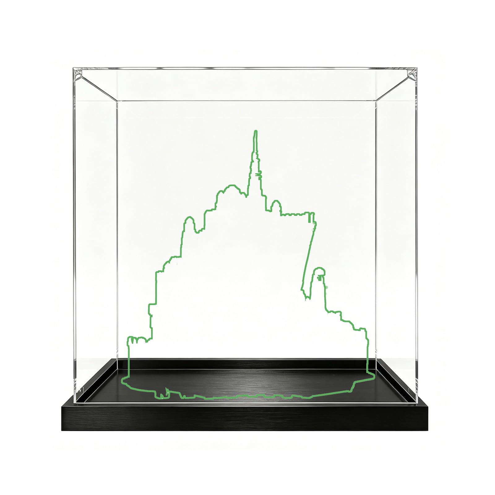 Acrylic Display Case Compatible with Lego 11377 Castle Model, Dustproof Transparent Storage Box, Compatible with Lego 11377 (Model Not Included) (2mm)