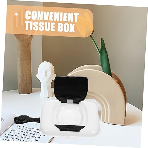 Miniatura 4 de Estuche dispensador de toallitas portátil, soporte de toallitas de viaje recargable para bolsa de pañales, cochecito ligero, conveniente para uso al