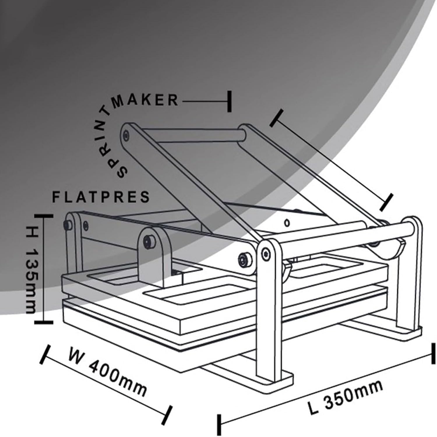 Amazon.co.jp: 手動フラットプレス版画機、35X24cmデュアルレバー
