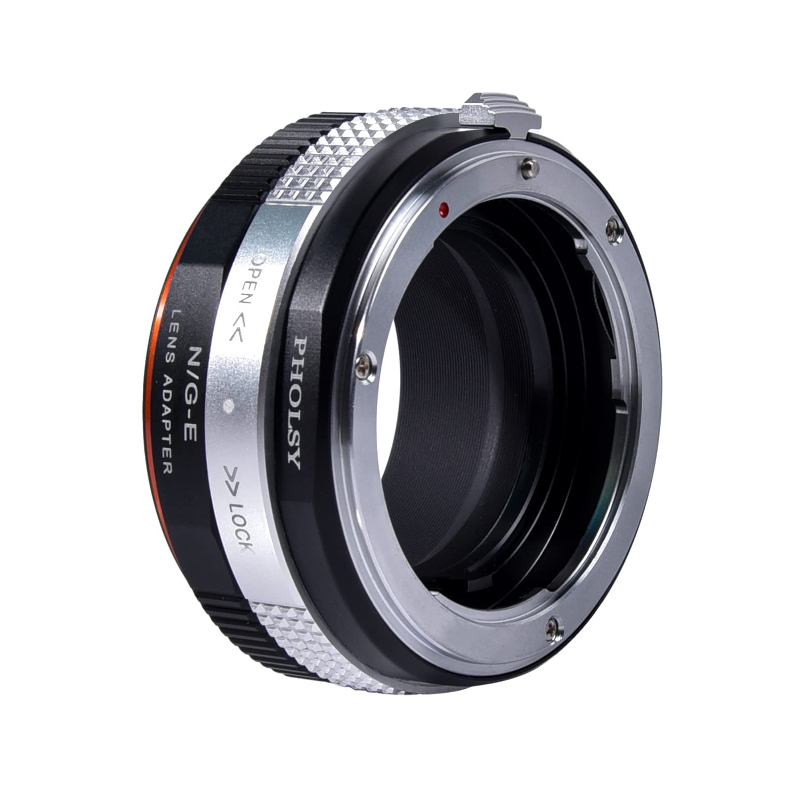 Adattatore con Ghiera Diaframma per Obiettivi Nikkor F (G) sulla Fotocamera per Sony E, a1 a9, a7S III/II, a7S, a7R II/III/IV/V, a7R, a7C, a7 II/III/IV, a7, a6000 a5000 a3500, NEX Serie, QX1, ZV-E10