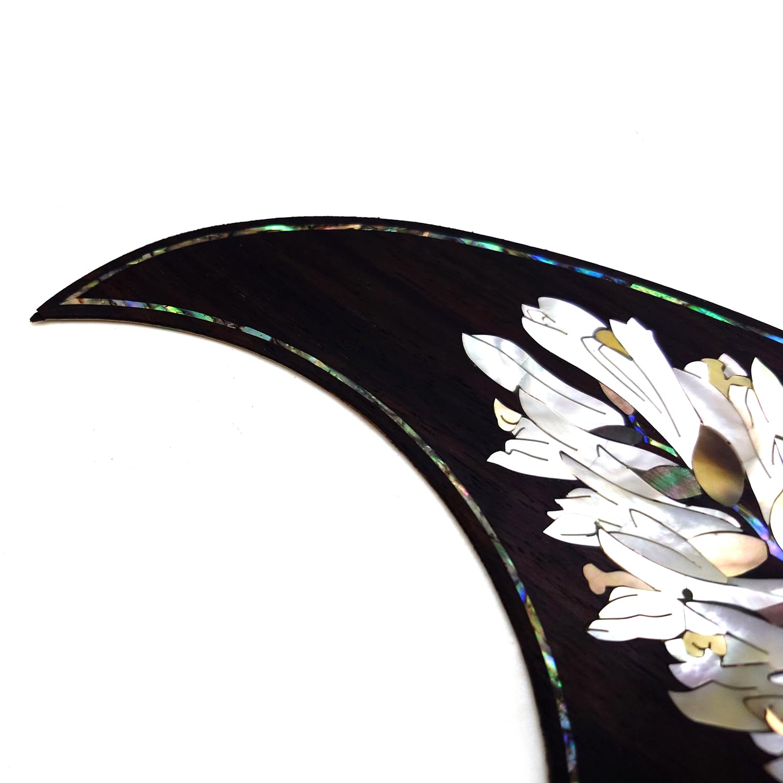 Guitar Pick Guard, Battipenna in abalone in palissandro autoadesivo for Chitarre acustiche folk D-45 Taylor(20)
