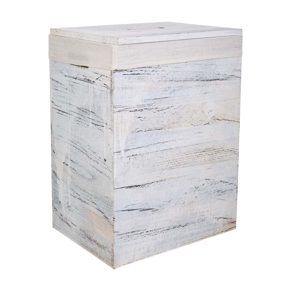 WANDERLUST DECO Cestos Ropa de Madera Set 2 pzas 40x30x54-34x26x47