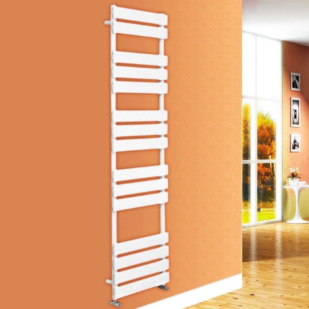 NRG 1600x450 Flat Panel Heated Towel Rail Bathroom Rad Radiator Gloss White