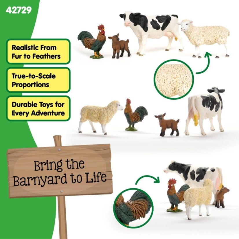 SCHLEICH 42729 Farm World Farm Starter Set, from 3 years FARM WORLD - Figurine, 8 x 25 x 19 cm, Multicolor, 9.7 x 3.2 x 7.3 inches - Image 4