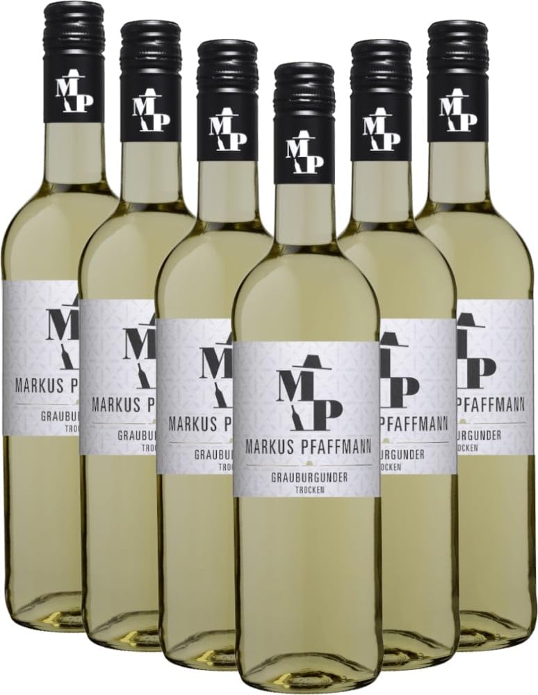 MP Grauburgunder trocken Markus Pfaffmann VINELLO Weinpaket (6 x 0,75l) inkl. VINELLO.weinausgießer
