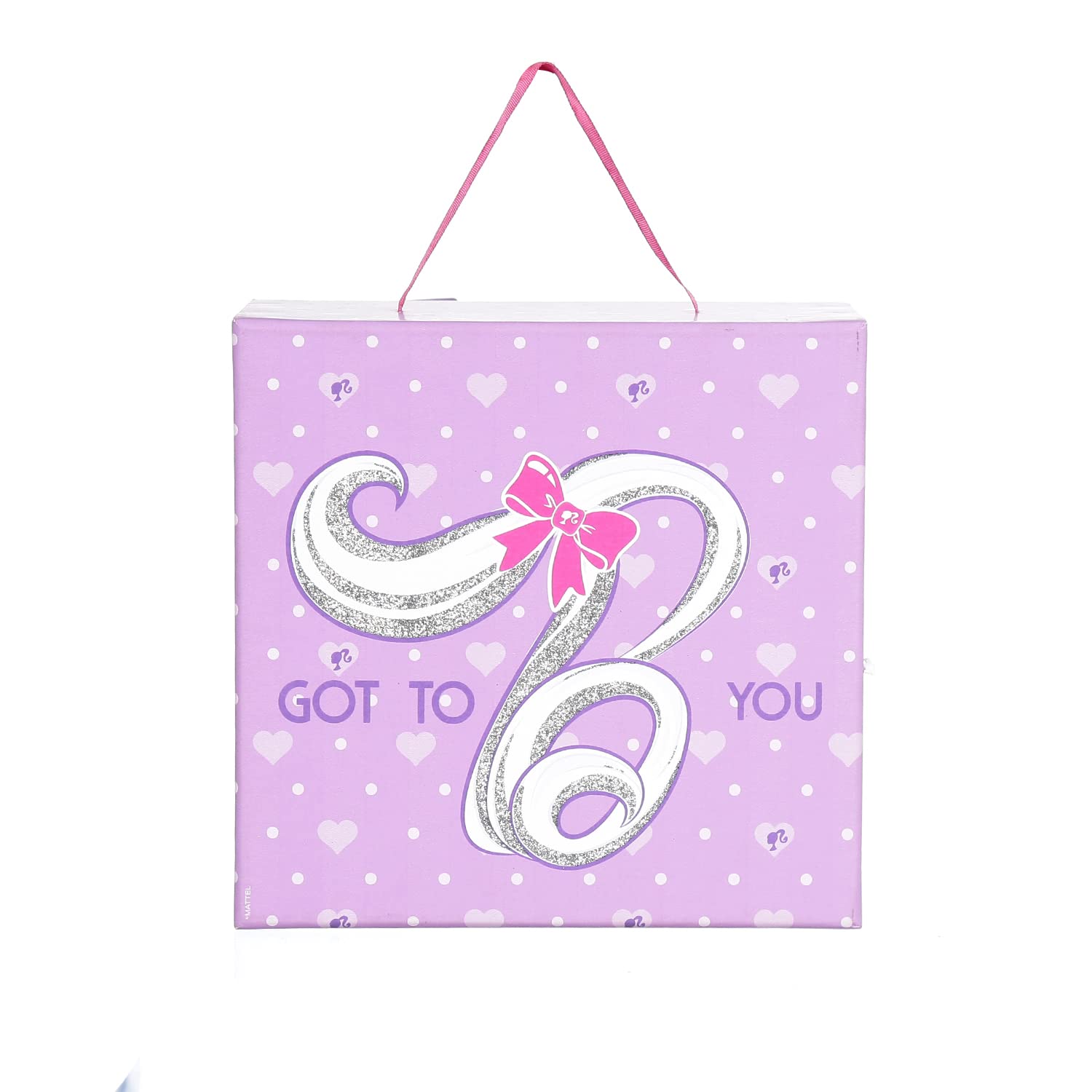 FLY FROG Doll Storage Box for Girls with Pink Princess Print | Makeup Organizer | Vanity Case | Toy Gift for Kids | Storage Organizer | Carry Case | Accessories Holder 3