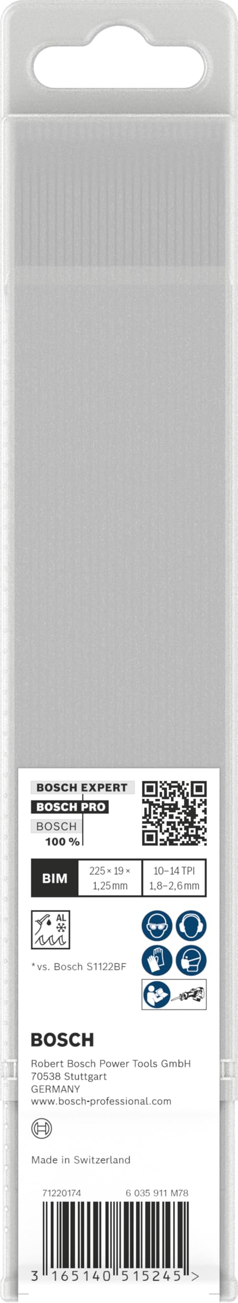 Bosch Professional 25 szt. Brzeszczot do piły szablastej S 1125 VF Heavy for Metal (do stal, akcesoria pił szablastych)