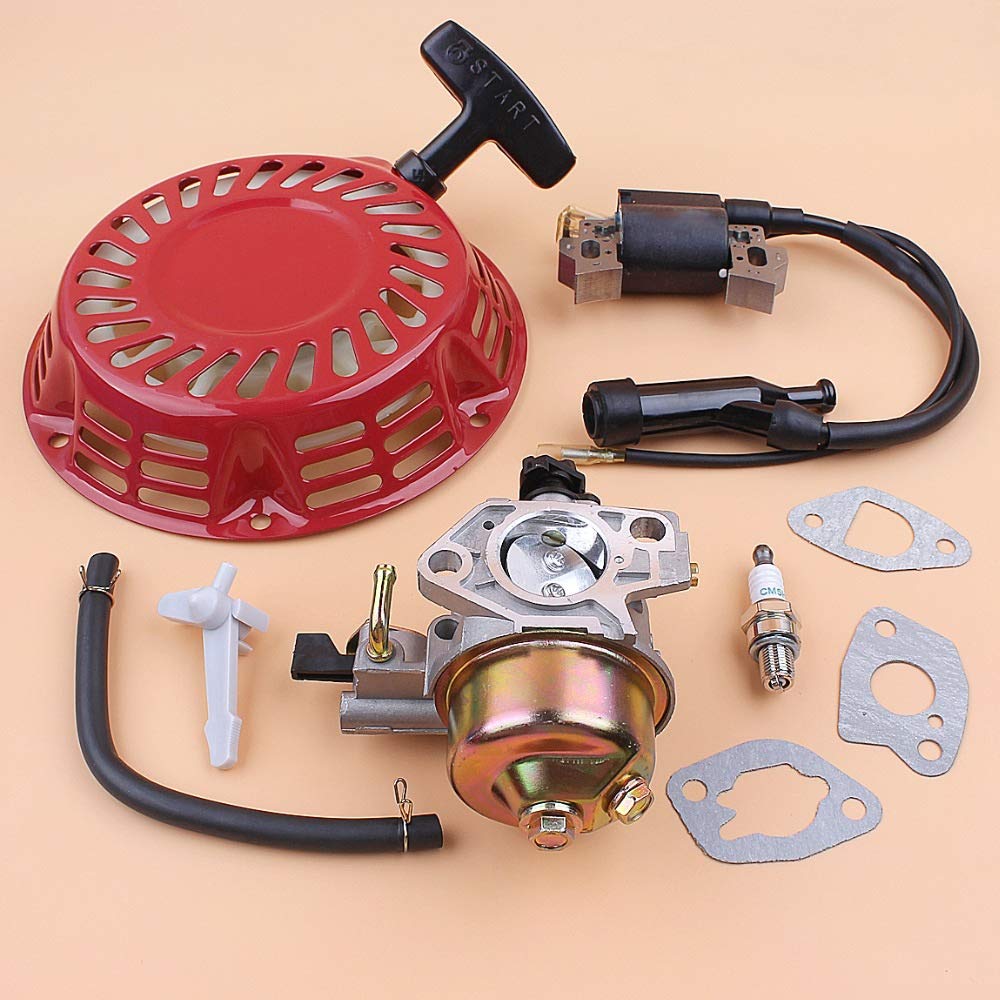 Tiempo Beixi Arrancador de Retroceso Bobina de Encendido del carburador Junta Kit for Honda GX120 GX160 GX200 168F 5.5HP 6.5HP Motor Motor Generador de Gasolina