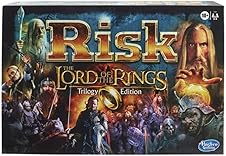 Hasbro Gaming Risk: The Lord of The Rings Trilogy Edition Strategy Family Board Games, Ages 10 and Up, for 2-4 Players (Amazon Exclusive)