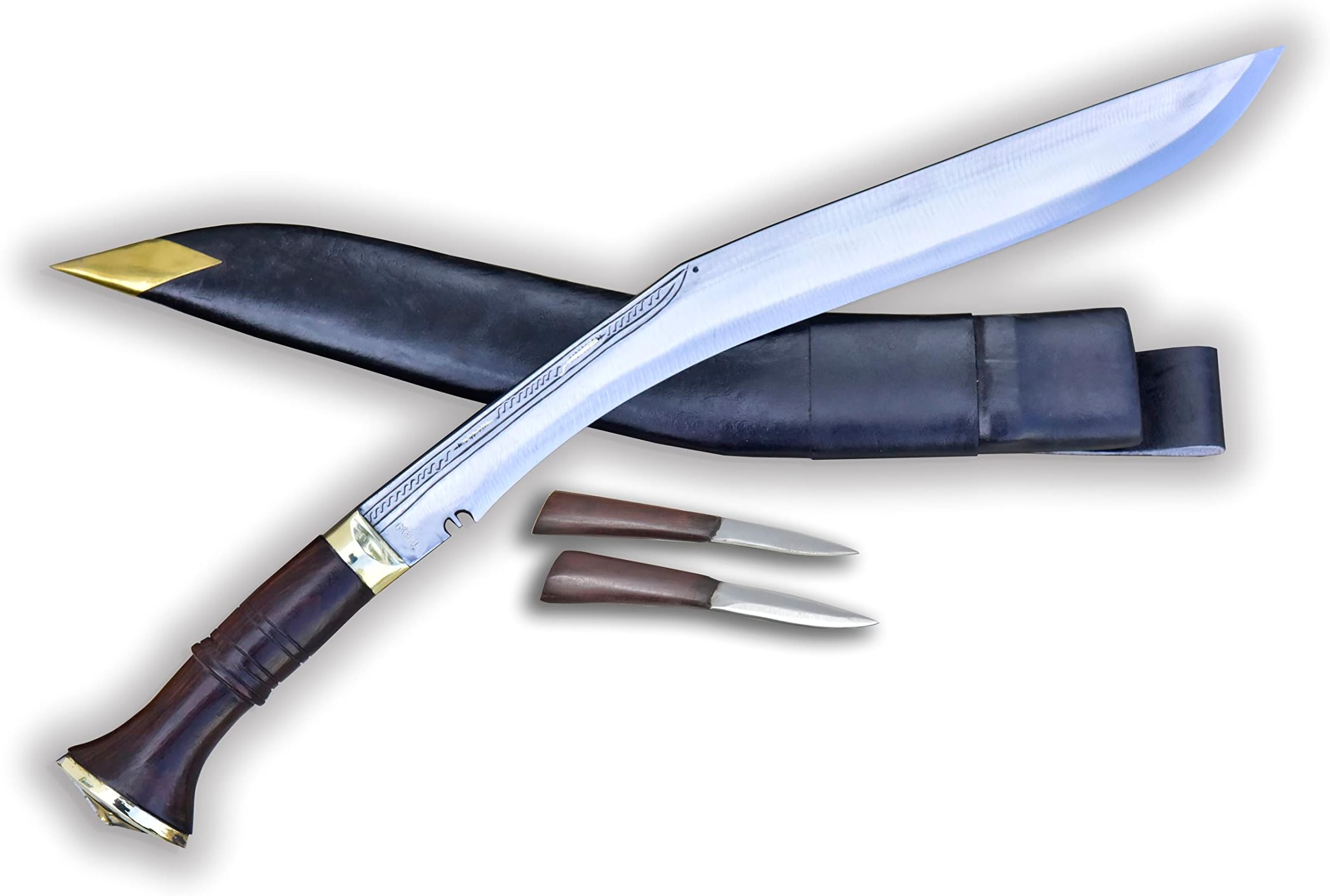 Genuine Kukri/Khukri Knife - 17" Blade Traditional Full Tail Village Sirupate Kukri - Handmade in Nepal.