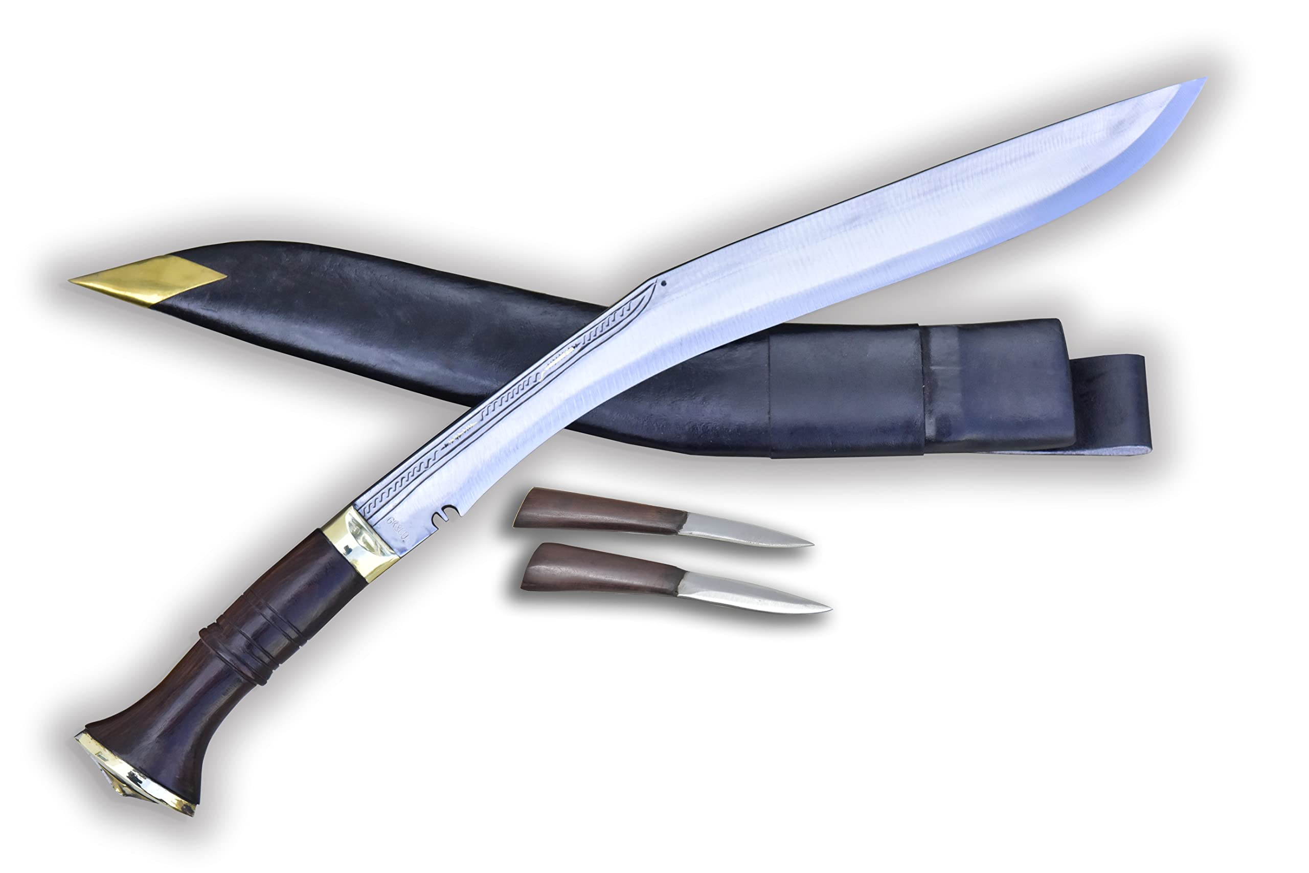 Genuine Kukri/Khukri Knife - 17" Blade Traditional Full Tail Village Sirupate Kukri - Handmade in Nepal.