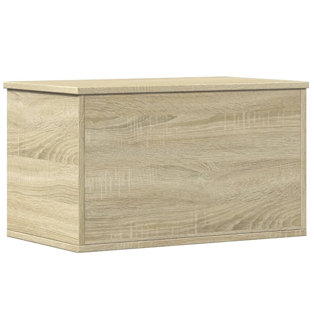 vidaXL Truhe, SpielzeugSpielzeugbox mit Stauraum, Aufbewahrungsbox für Wohnzimmer, Auflagenbox Kissenbox Spielzeugbox, Sonoma-Eiche Holzwerkstoff