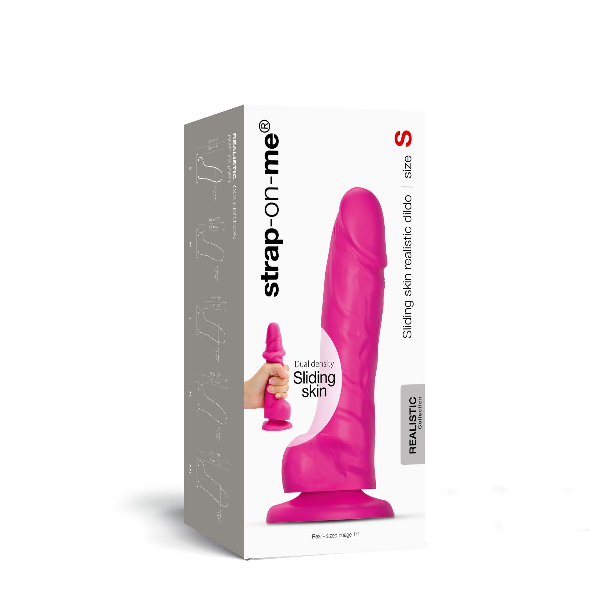 Strap-on-Me Sliding Skin Dildo Realistisch – Weicher Silikon-Dildo mit  doppelter Dichte und gleitender Oberfläche, starke Saugnapf-Basis,  kompatibel mit Harness, weiche Eichel und Hoden. : Amazon.de: Drogerie &  Körperpflege