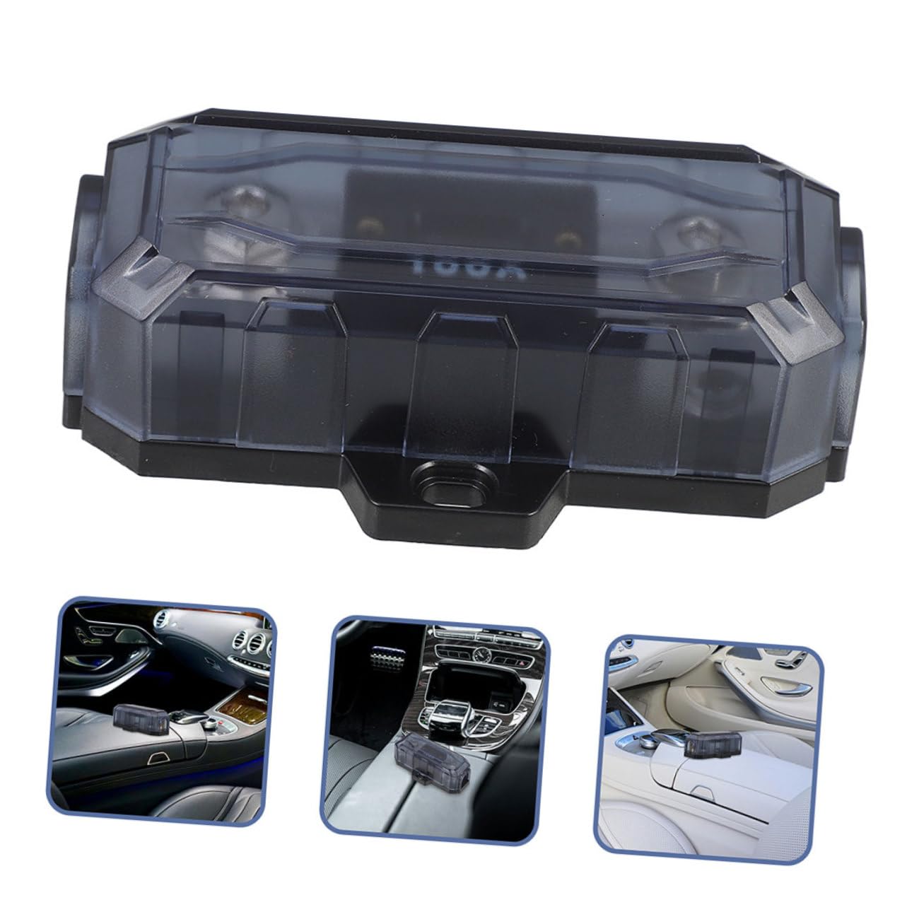 Portafusibile Auto Anl 100A in Lega di Zinco, Blocco Fusibili per Amplificatore Subwoofer e Impianti Audio, 2 Pezzi