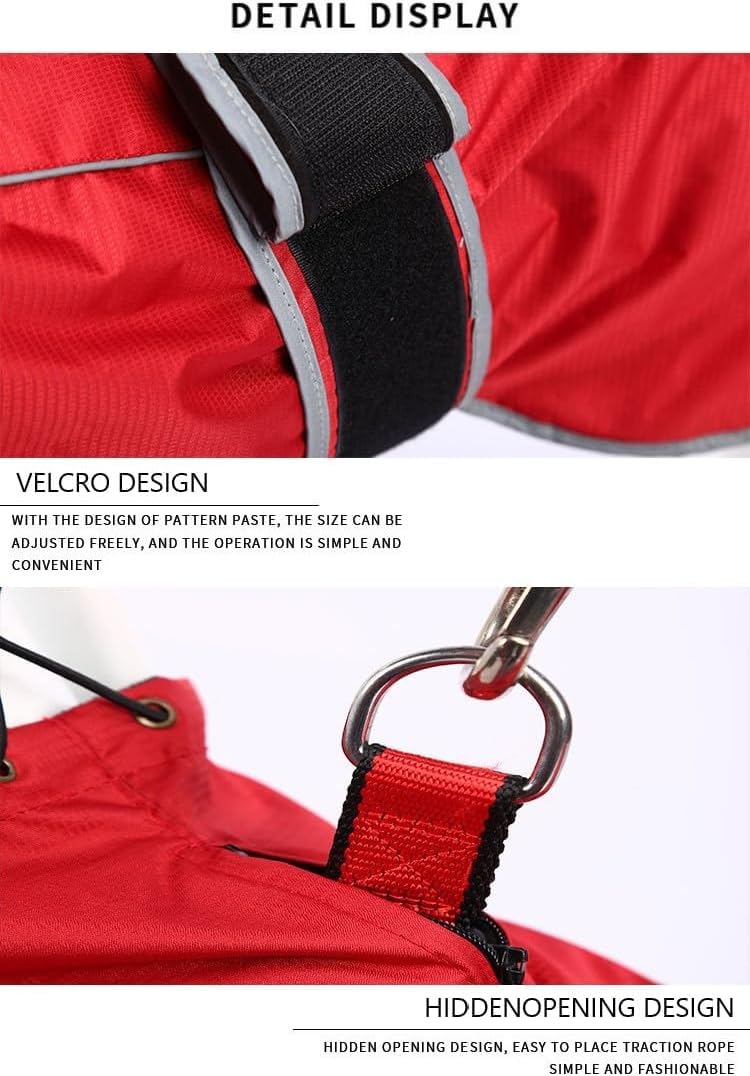Genérico Impermeable Reflectante, Diseñado Especialmente para Galgos | Correas Ajustables Para Los Hombros Que Permiten Salidas Nocturnas Seguras; Lavable A Máquina Y Transpirable (Orange XS)
