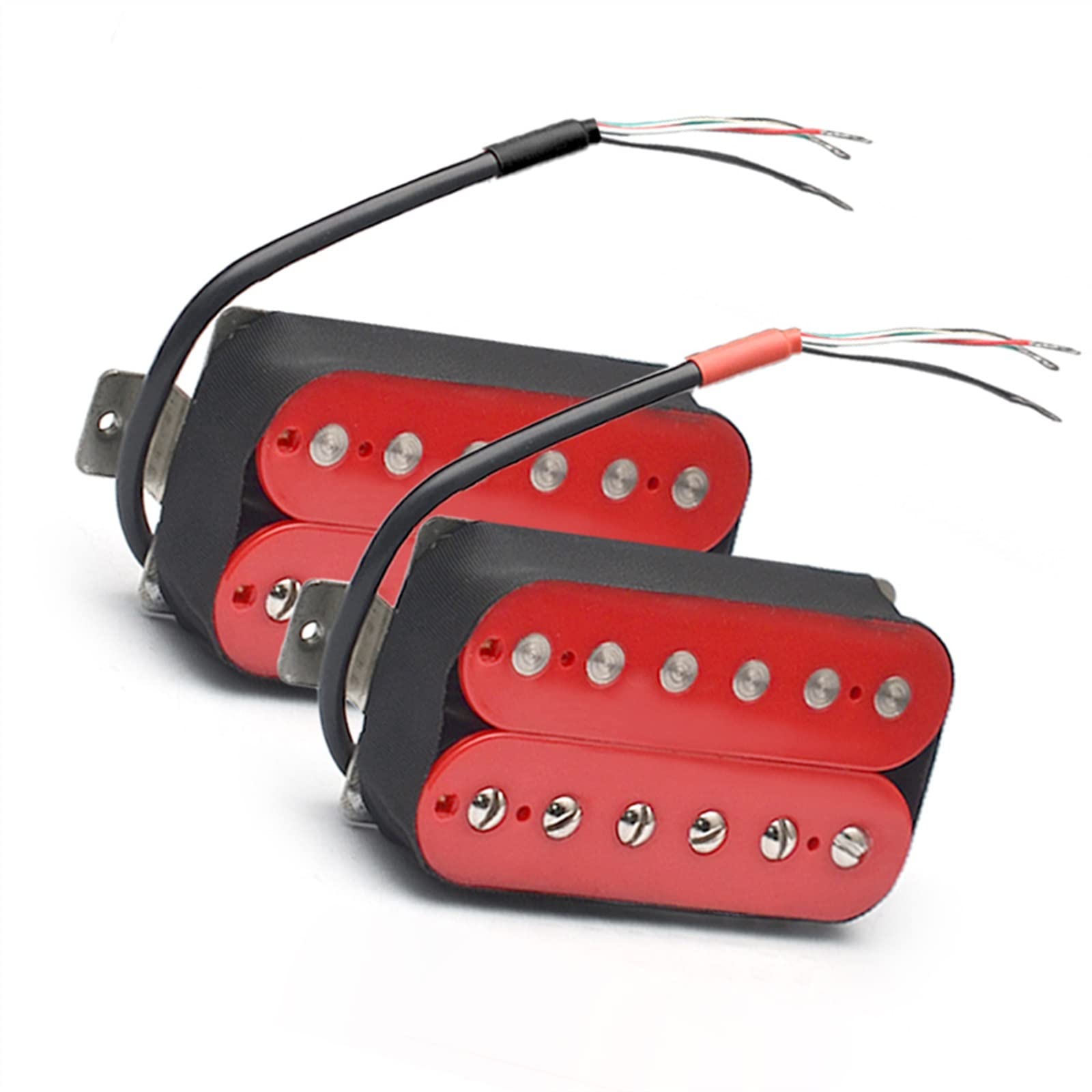 Pastilla De Guitarra Eléctrica Red Alnico 5 Humbucker De Doble Bobina Alnico V Pickup Piezas De Guitarra Juego de Pastillas Guitarra (Color : 1 set)
