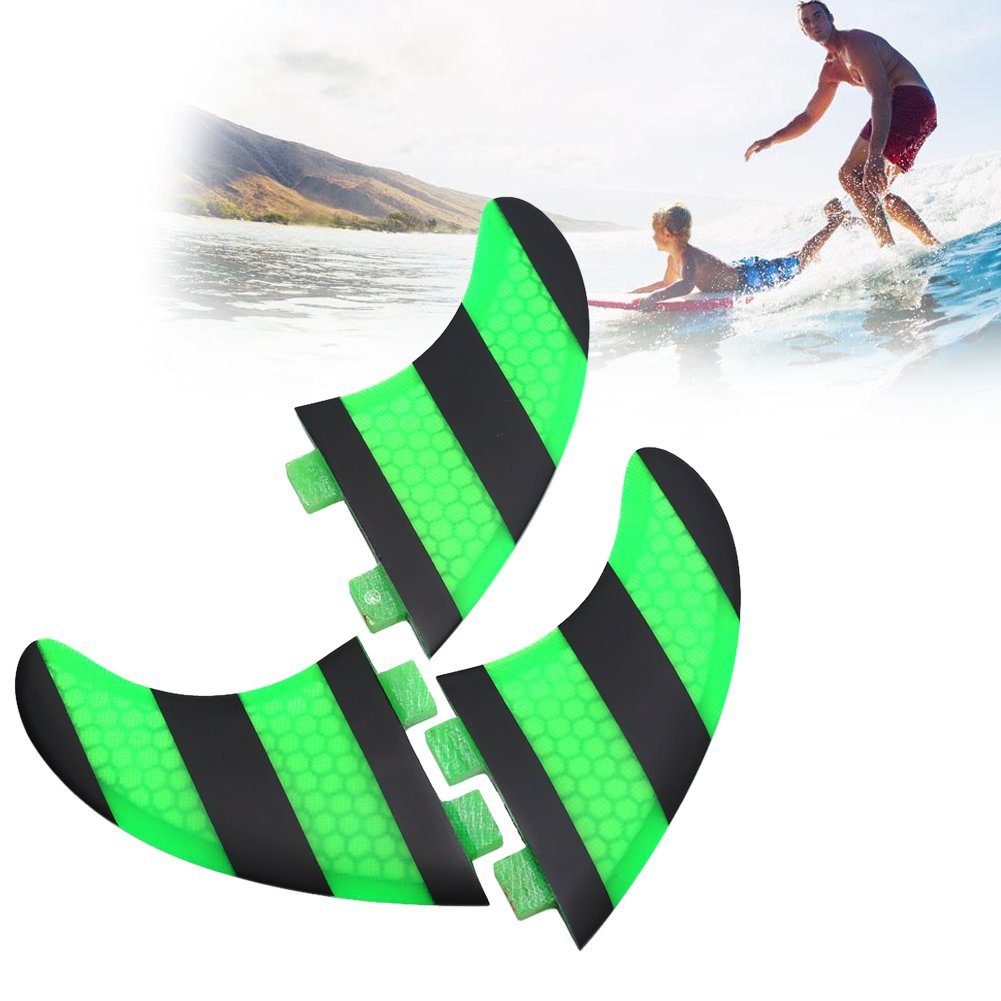 VGEBY Board Finne, 3 Stücke Surf Flossen Surfboard Tracking Fin Thruster Kayak Fin Finne für Kanu Boot Surfing Kajak