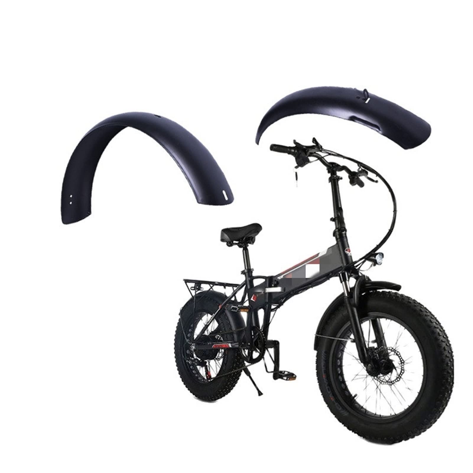 Garde-boue de vélo – Garde-boue avant et arrière, garde-boue de vélo de motoneige de 20 pouces, garde-boue de vélo électrique, ailes de vélo électrique en alliage d'aluminium, pièces de cyclisme solid