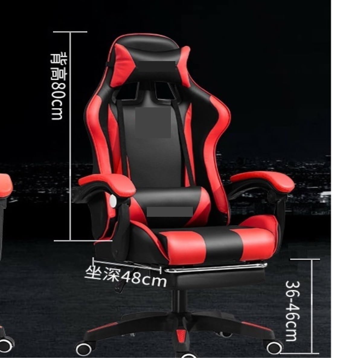 Sedie per Computer per Videogiochi O Ufficio Sedia Girevole Ufficio Schienale Alto Reclinabile con Poggiapiedi Poltrona Direzionale Ergonomia Regolabile
