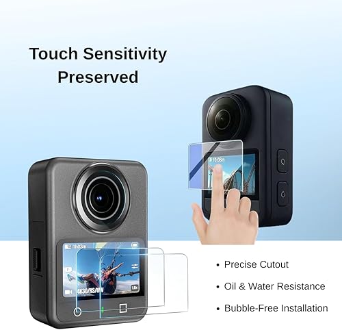 Miniatura 6 de Fotoleey Protector de lente y protector de pantalla para cámara DJI Osmo 360