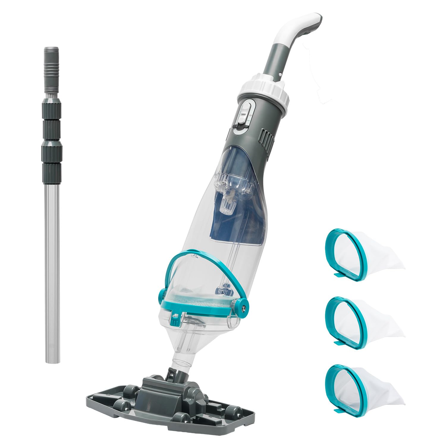 Aspirateur de piscine rechargeable sans fil 40W XtremepowerUS avec 4 sacs