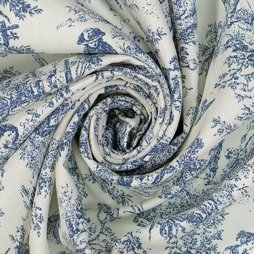 Cortinas térmicas contra el frío y calor Waverly, estampado floral aciano, 132 x 213 cm 8