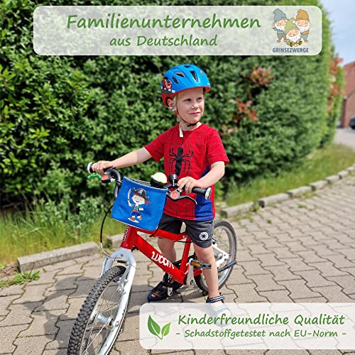 GRINSEZWERGE Kinder Lenkertasche | Laufrad Lenkertasche | Fahrrad Lenker Tasche | Fahrradkorb Fahrradtasche Laufradtasche Lenkerkorb | Dreirad Scooter Roller Tasche Zubehör Kinderfahrrad | Einhorn