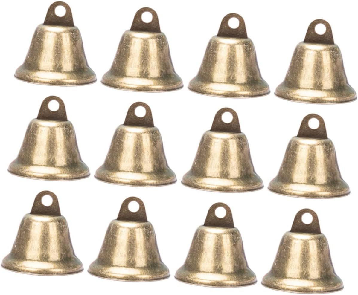 LIFKOME 25pcs Jingle Bells Pendant Craft Bells for DIY Decorations Wind Chime Supplies