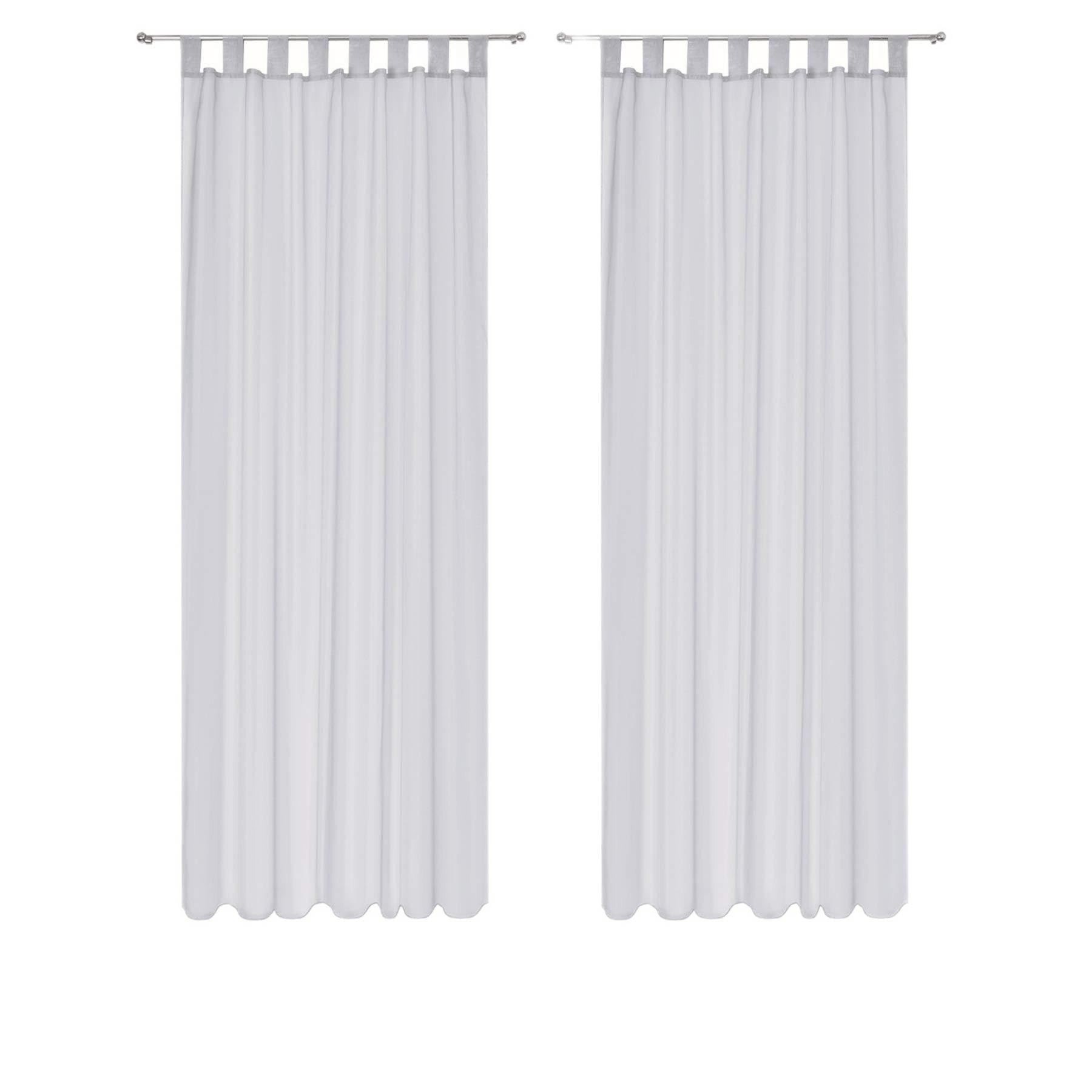 Megachest sheer Voile Tab Top Curtain(silver, 56" wideX54 drop(W142cmXH137cm))