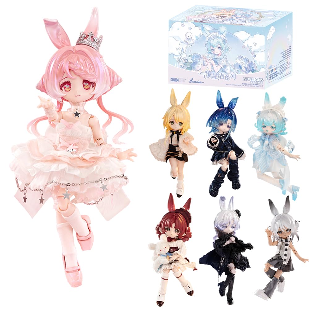 XiDonDon Weather and Star Language Series 1/12 BJD Dolls Action Figure Cute Figures Toys Collectibles Birthday Gift (Whole Set)