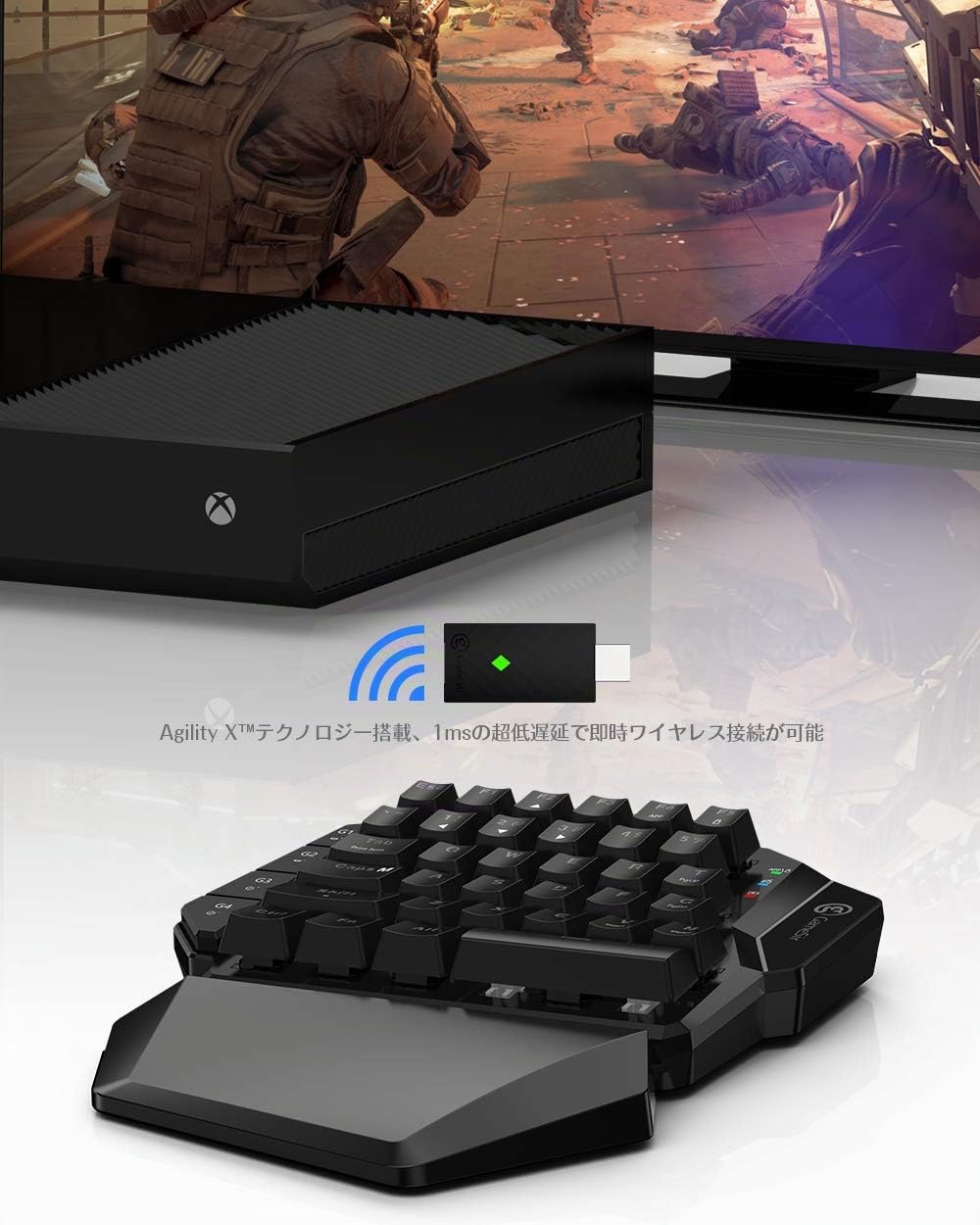 GameSir VX AimSwitch E-Sports Combo, Pack de Teclado y Ratón para Xbox Series X, Xbox One, PS4, PS3
