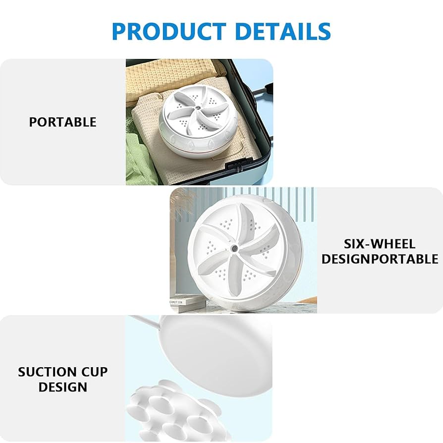 超音波ハンドヘルド洗濯機 家庭用 ポータブル 小型 ミニローカル　クリーナー 楽天市場】Blumway 超音波ミニ洗濯機 洗浄クリーナー 携帯型 多