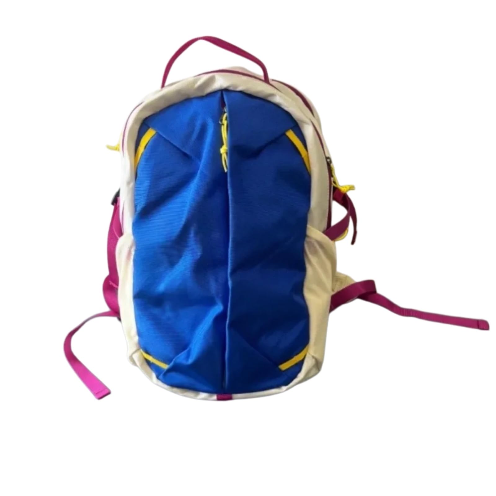 Rucksack Frauen Leichtgewicht Laptop Rucksack, Stilvoller Farbe Block Nylon Mit Wasserdichtem Design-orange