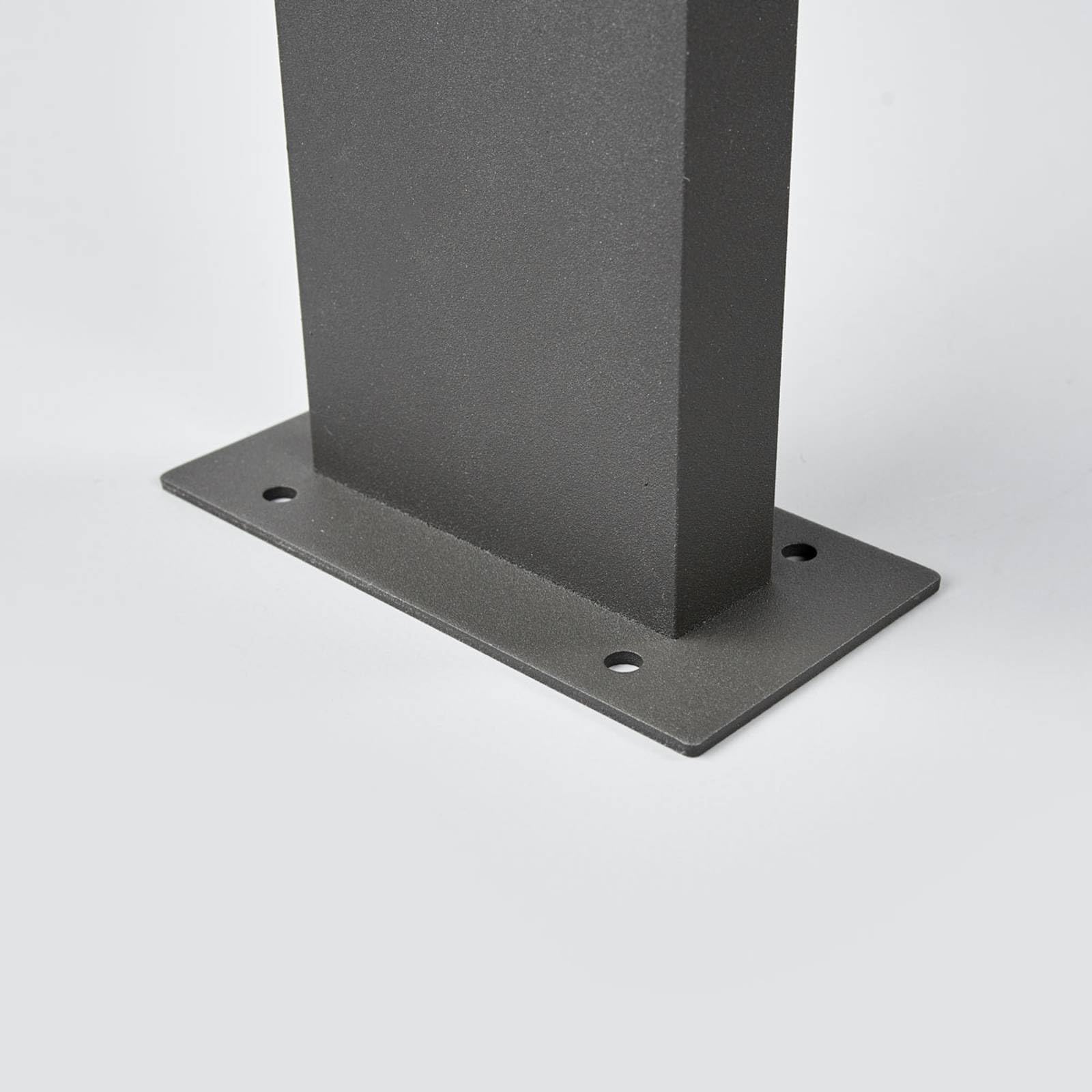 Lucande Paletto Luminoso LED Segnapassi in alluminio, Grigio Antracite Lampioncino da esterno moderno di design Faretto illuminazione aiuole sentieri ingresso e cancello giardino 40 cm IP54