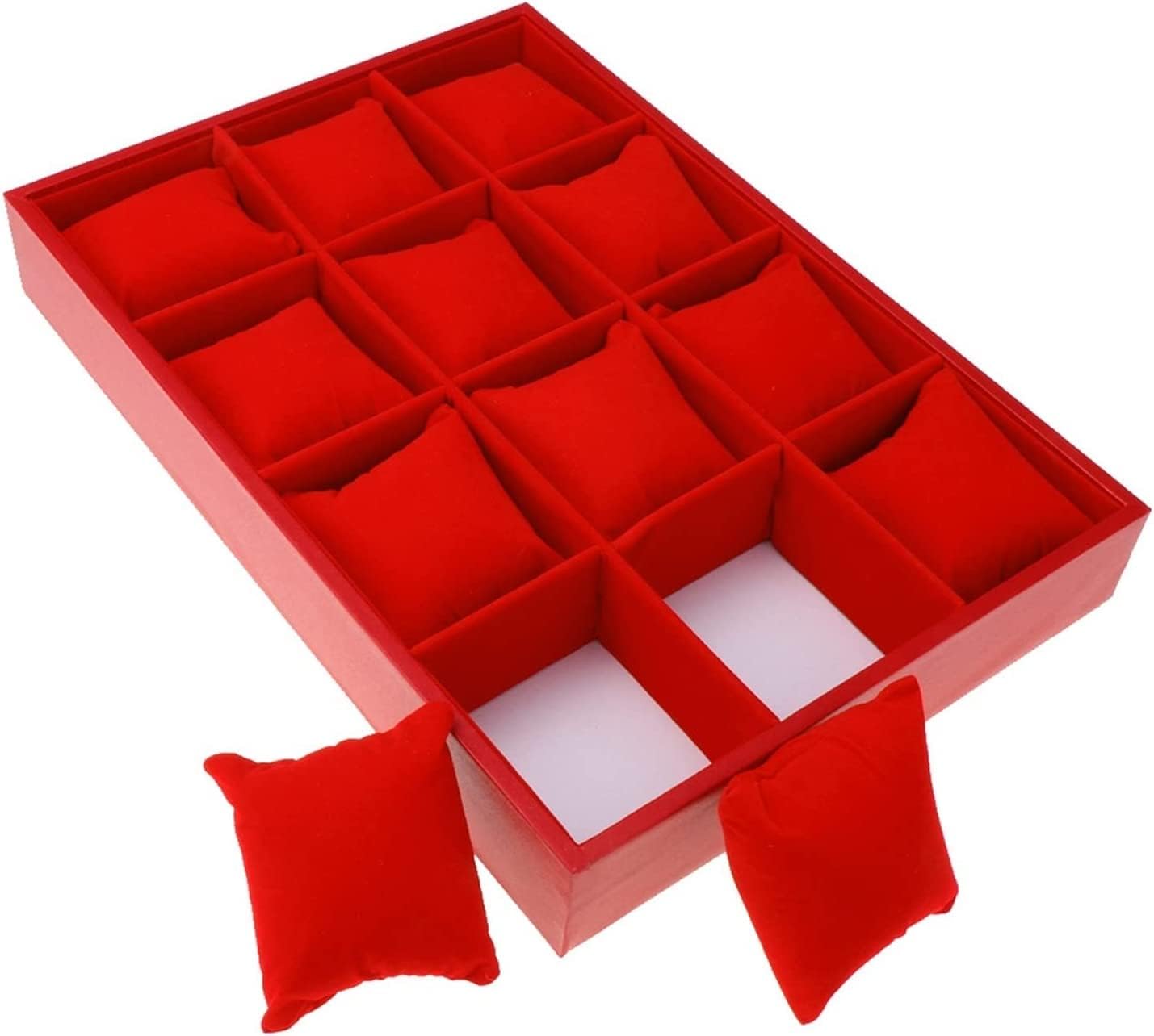 Watch Box,Watch Storage Box,12 Grid Velvet Watch Case