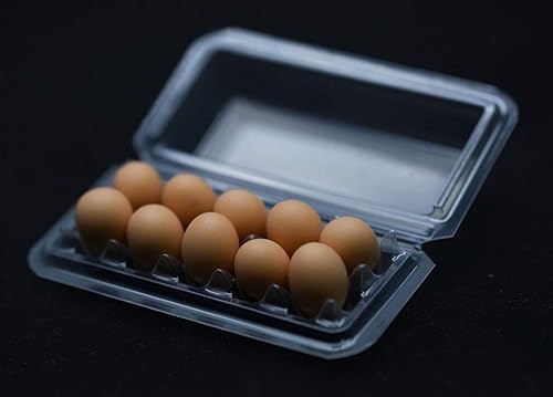 Miniatura 3 de Buy Easy 10 Huevos Cartón 4.5X1.2.0 in Casa de muñecas Miniatura Cocina Alimentación Suministro
