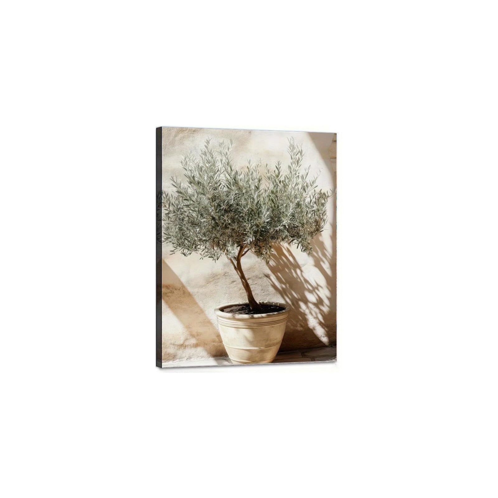 Set di 3 poster a tema ulivo con piante mediterranee, decorazione da parete bohémien, decorazione moderna per soggiorno e camera da letto, immagini senza cornice