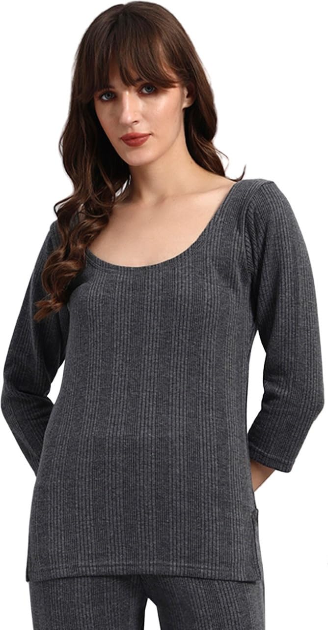 Ladies Thermal Vest | Full Sleeves | Regular Fit | Women's Thermals Top for Girls | Warm & Comfortable Winter Wear for Womens