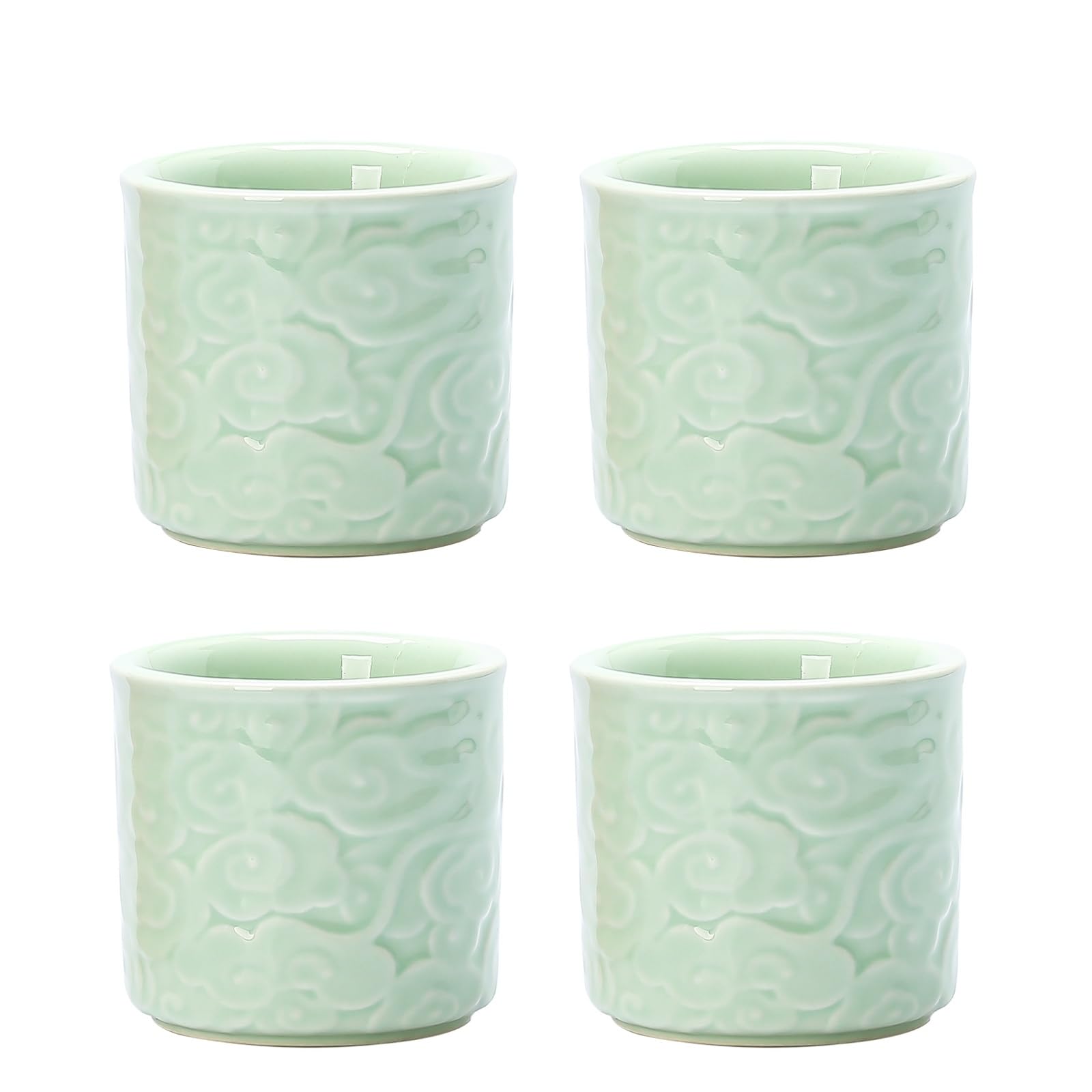 Tazze da tè giapponesi, Set di 2 tazze di tè verde, Ceramica - Italia